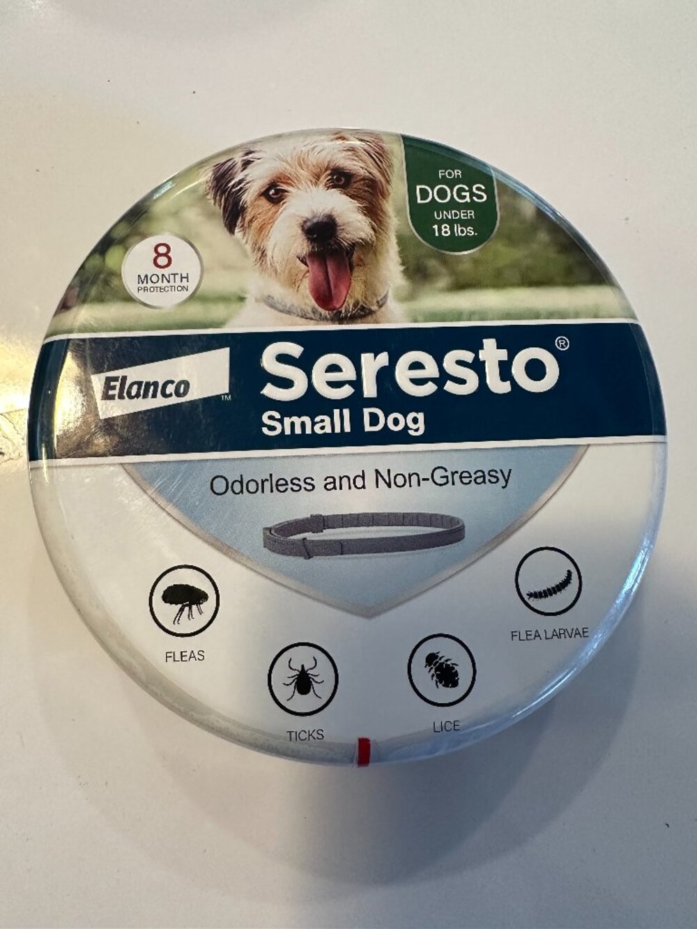 SERESTO SMALL DOG 8 MONTH FLEA AND TICK COLLAR